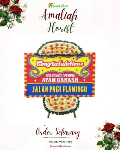 Bunga Papan Congratulation di Pasir Garam